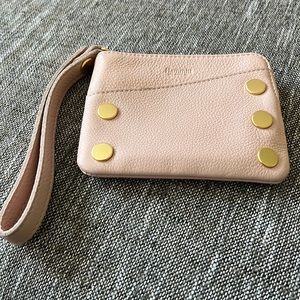 Hammitt Small Wristlet! Leather pink, EUC!